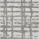 9' X 12' Silver Taupe And Gray Striped Washable Indoor Outdoor Area Rug