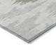 5' X 8' Ivory Beige And Brown Abstract Washable Indoor Outdoor Area Rug