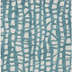 5' X 8' Teal Blue And Ivory Abstract Washable Indoor Outdoor Area Rug