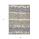 3' X 5' Taupe Brown And Ivory Striped Washable Indoor Outdoor Area Rug