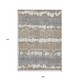 9' X 12' Taupe Brown And Ivory Striped Washable Indoor Outdoor Area Rug