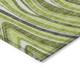 5' X 8' Lime Green And Charcoal Abstract Washable Indoor Outdoor Area Rug