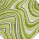 8' Lime Green And Charcoal Round Abstract Washable Indoor Outdoor Area Rug