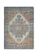 8' X 10' Blue Brick Red And Brown Medallion Hand Woven Distressed Area Rug