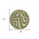 8' Olive Green Gray And Ivory Round Abstract Washable Indoor Outdoor Area Rug