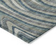 3' X 5' Teal Blue Gray And Taupe Abstract Washable Indoor Outdoor Area Rug