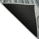 9' X 12' Teal Blue Gray And Taupe Abstract Washable Indoor Outdoor Area Rug