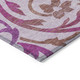 5' X 8' Lavender Blush And Purple Floral Washable Indoor Outdoor Area Rug