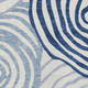 5' X 8' Ivory And Navy Blue Abstract Washable Indoor Outdoor Area Rug