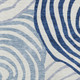 8' X 10' Ivory And Navy Blue Abstract Washable Indoor Outdoor Area Rug