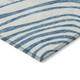 5' X 8' Teal Blue Ivory And Silver Abstract Washable Indoor Outdoor Area Rug