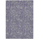 8' X 10' Eggplant Purple And Gray Floral Washable Indoor Outdoor Area Rug