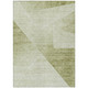 10' X 14' Sage And Artichoke Green Abstract Washable Indoor Outdoor Area Rug