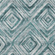 5' X 8' Teal Blue Aqua And Gray Geometric Washable Indoor Outdoor Area Rug