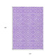 10' X 14' Lavender And Purple Medallion Washable Indoor Outdoor Area Rug