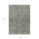 8' X 10' Fern Green And Gray Southwestern Washable Indoor Outdoor Area Rug