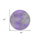 8' Purple Gray And Charcoal Round Abstract Washable Indoor Outdoor Area Rug