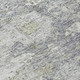 9' X 12' Gray Beige And Charcoal Oriental Washable Indoor Outdoor Area Rug