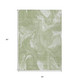 5' X 8' Artichoke Green Fern Green And Ivory Abstract Washable Indoor Outdoor Area Rug