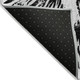 8' X 10' Ivory Black And Gray Abstract Washable Indoor Outdoor Area Rug