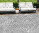 10' X 14' Gray And Silver Geometric Washable Indoor Outdoor Area Rug