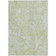 10' X 14' Artichoke Green And Fern Green Abstract Washable Indoor Outdoor Area Rug