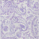 3' X 5' Lavender Ivory And Purple Paisley Washable Indoor Outdoor Area Rug
