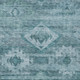 3' X 5' Teal Blue And Aqua Southwestern Washable Indoor Outdoor Area Rug