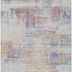 8' X 10' Ivory Orange And Blush Abstract Washable Indoor Outdoor Area Rug