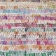 9' X 12' Green Ivory And Purple Striped Washable Indoor Outdoor Area Rug