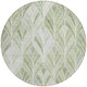 8' Sage Artichoke Green And Mint Green Round Geometric Washable Indoor Outdoor Area Rug