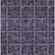 5' X 8' Purple Plum And Charcoal Medallion Washable Indoor Outdoor Area Rug