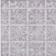 10' X 14' Lavender And Silver Medallion Washable Indoor Outdoor Area Rug