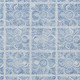 9' X 12' Sky Blue And Denim Blue Medallion Washable Indoor Outdoor Area Rug