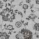 3' X 5' Gray Charcoal And Silver Floral Washable Indoor Outdoor Area Rug