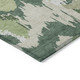 3' X 5' Green Ivory And Beige Abstract Washable Indoor Outdoor Area Rug