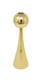 12" Gold Stainless Steel Tabletop Taper Candlestick