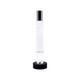10" Silver Clear And Black Faceted Crystal Tabletop Taper Candlestick