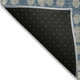 5' X 8' Denim Blue And Gray Abstract Washable Indoor Outdoor Area Rug