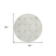 8' Beige And Brown Round Abstract Washable Indoor Outdoor Area Rug