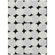 5' X 8' Black Gray And Ivory Abstract Washable Indoor Outdoor Area Rug