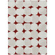 9' X 12' Burgundy Beige And Ivory Abstract Washable Indoor Outdoor Area Rug