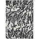 5' X 8' Black Gray And Ivory Animal Print Washable Indoor Outdoor Area Rug