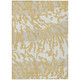 9' X 12' Gold Gray And Ivory Animal Print Washable Indoor Outdoor Area Rug