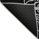 5' X 8' Black Gray And Ivory Floral Medallion Washable Indoor Outdoor Area Rug