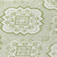 8' X 10' Artichoke Green And Ivory Medallion Washable Indoor Outdoor Area Rug