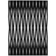 10' X 14' Black Ivory And Gray Geometric Washable Indoor Outdoor Area Rug