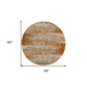 8' Brown Gray And Ivory Round Striped Washable Indoor Outdoor Area Rug