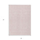 3' X 5' Pink And Ivory Geometric Washable Indoor Outdoor Area Rug