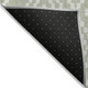 3' X 5' Artichoke Green And Ivory Geometric Washable Indoor Outdoor Area Rug